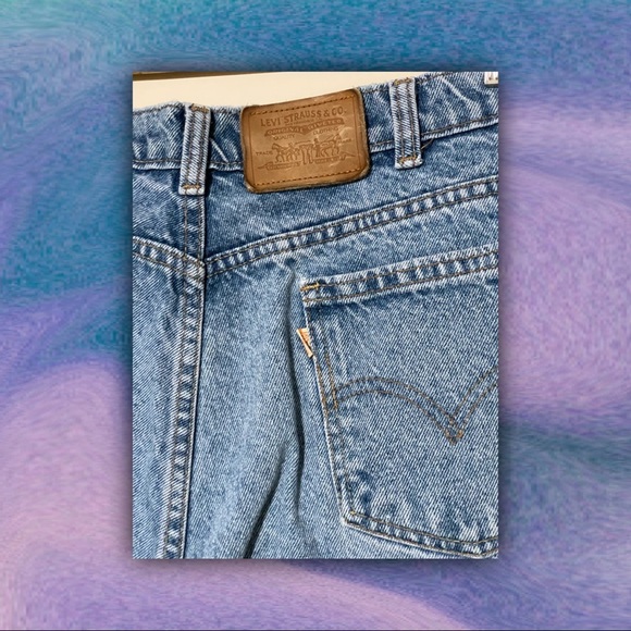 ♥︎ Levi’s RARE Vintage Orange/White Tab Jeans ♥︎ - Picture 3 of 6